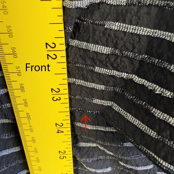 Habitat Black & Gray Striated Rayon Blend Tunic Top + Cropped Trousers Set XL - Picture 6 of 16